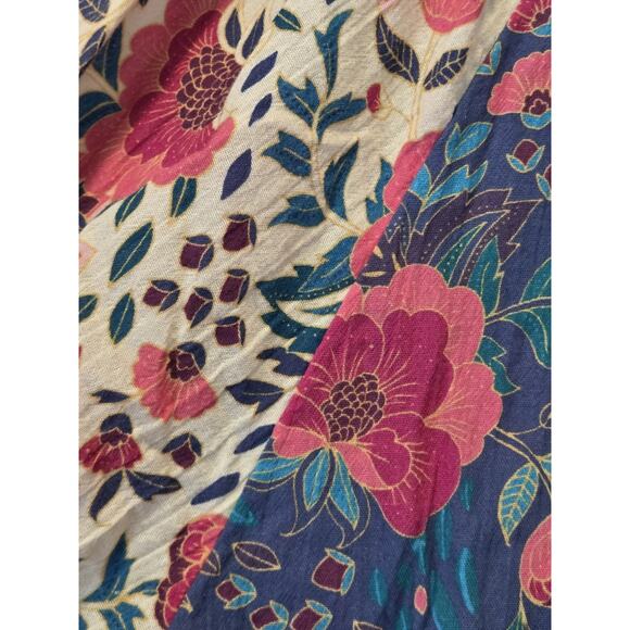 Sundance Dream Keeper Boho Floral Colorful Peasant Blouse Roses 100% Cotton XXL - Picture 11 of 12